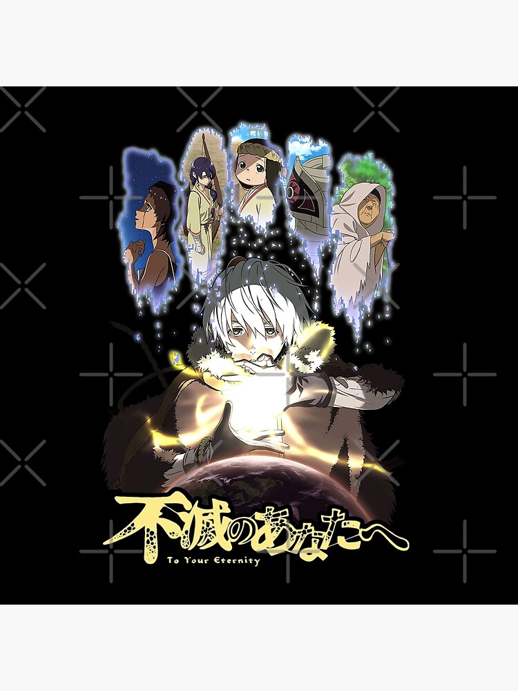 To Your Eternity Fushi With Friends Throw Pillow - Image 2