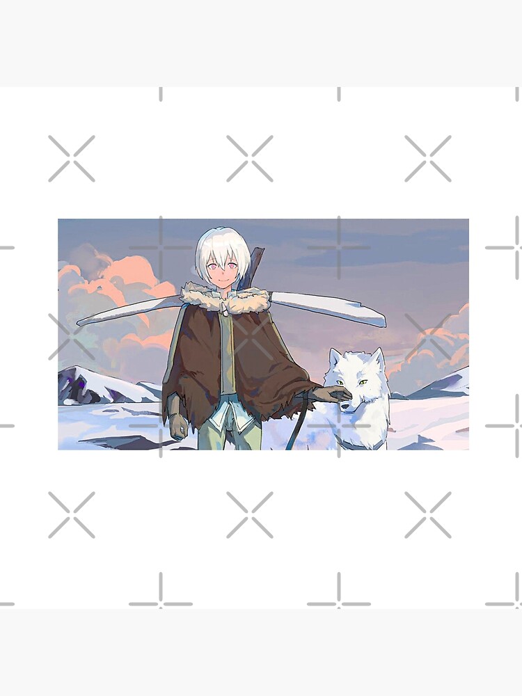 The Nameless Boy And Fushi In The Snow Throw Pillow - Image 2