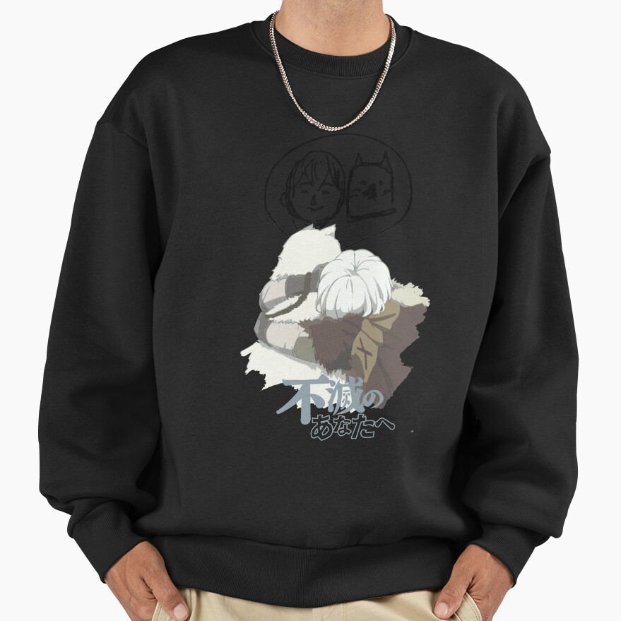 To Your Eternity Fushi And Joaan Chibi Sweatshirt - Image 3