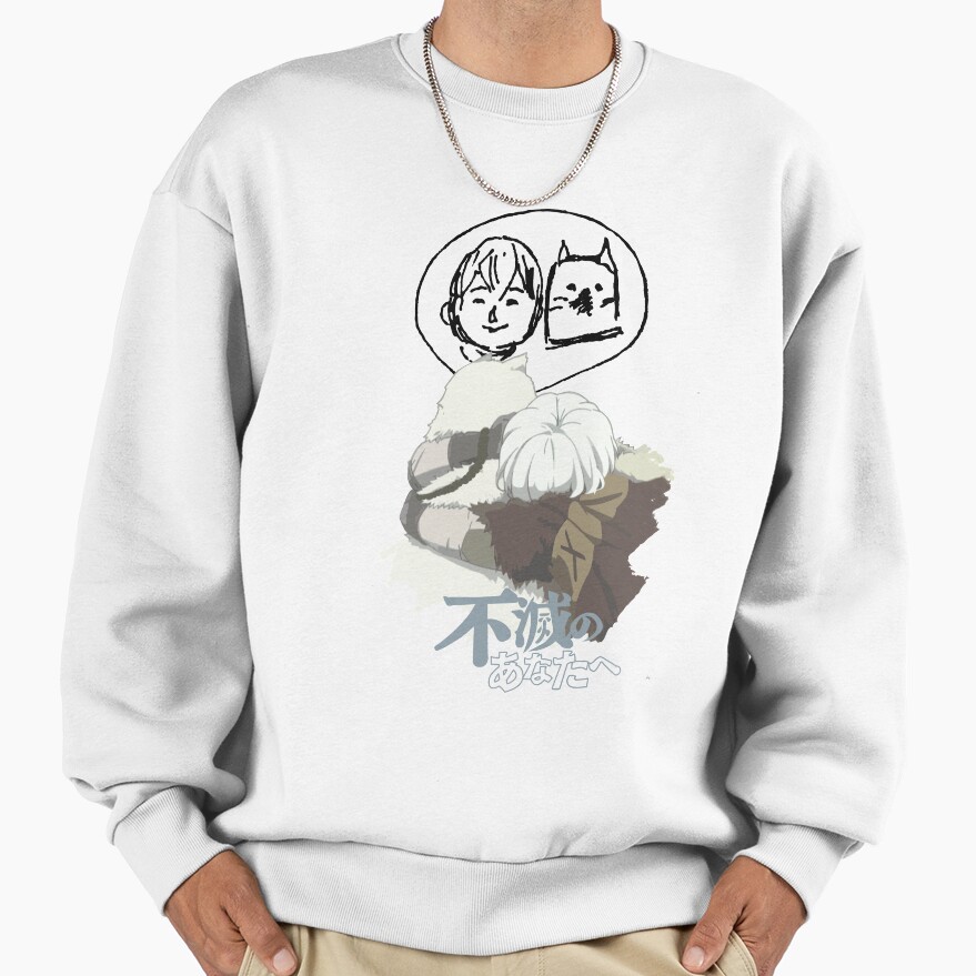 To Your Eternity Fushi And Joaan Chibi Sweatshirt - Image 2