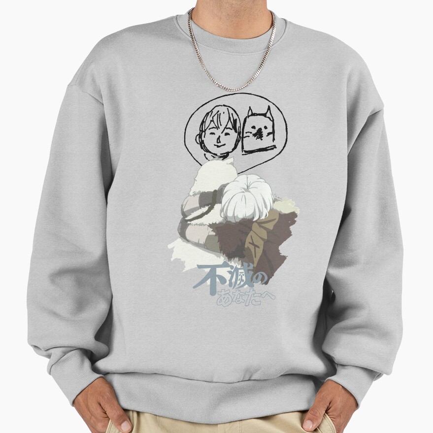 To Your Eternity Fushi And Joaan Chibi Sweatshirt