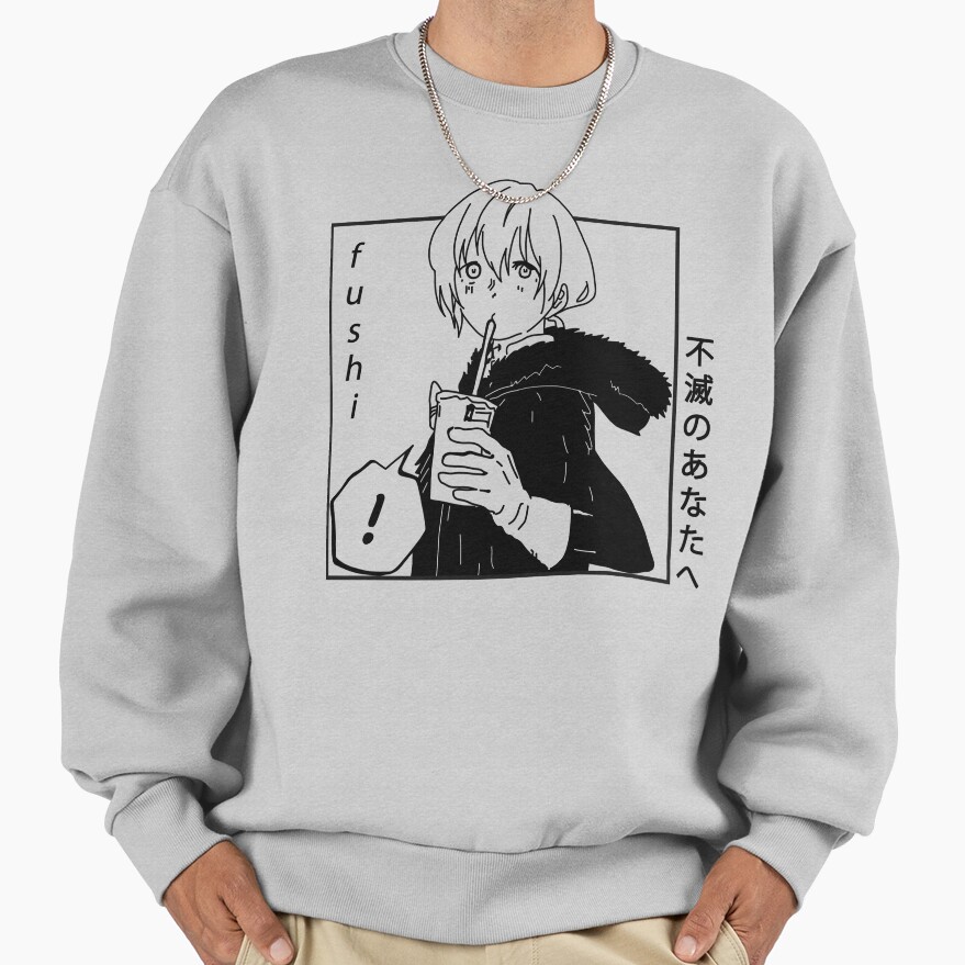 To Your Eternity Fushi Drinking Mlik Tea Funny Sweatshirt - Image 3