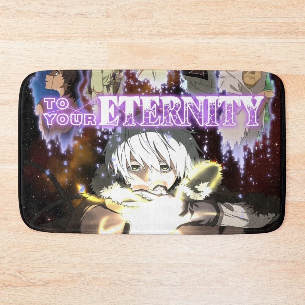 Characters From Anime To Your Eternity Bath Mat