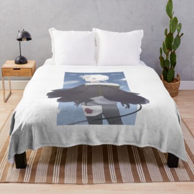 To Your Eternity Fushi Hurt In The Snow Throw Blanket