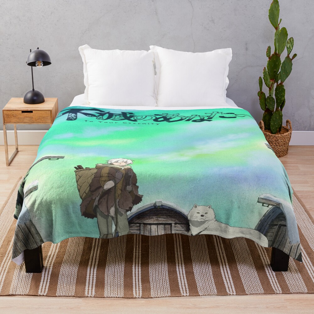 Anime To Your Eternity Fushi And Joaan Colrofull Throw Blanket