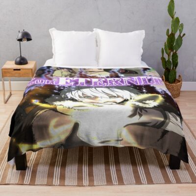 Characters From Anime To Your Eternity Throw Blanket