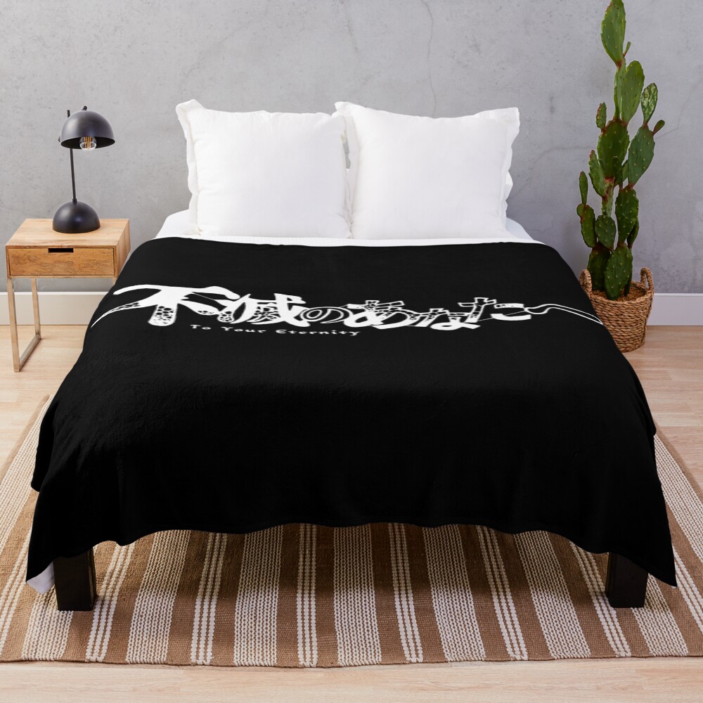 Anime To Your Eternity Logo Bassic Design Throw Blanket