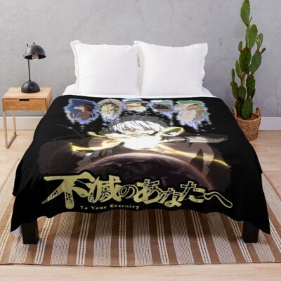 To Your Eternity Fushi With Friends Throw Blanket
