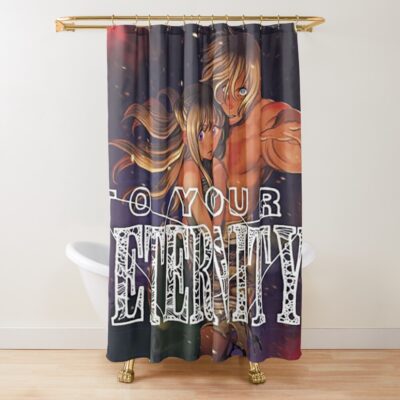 Hot Anime To Your Eternity Vinatge Design Shower Curtain