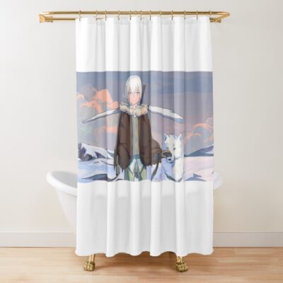 The Nameless Boy And Fushi In The Snow Shower Curtain