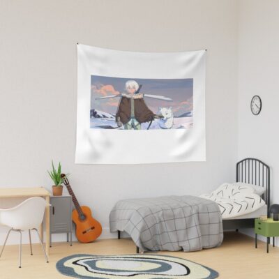 The Nameless Boy And Fushi In The Snow Tapestry