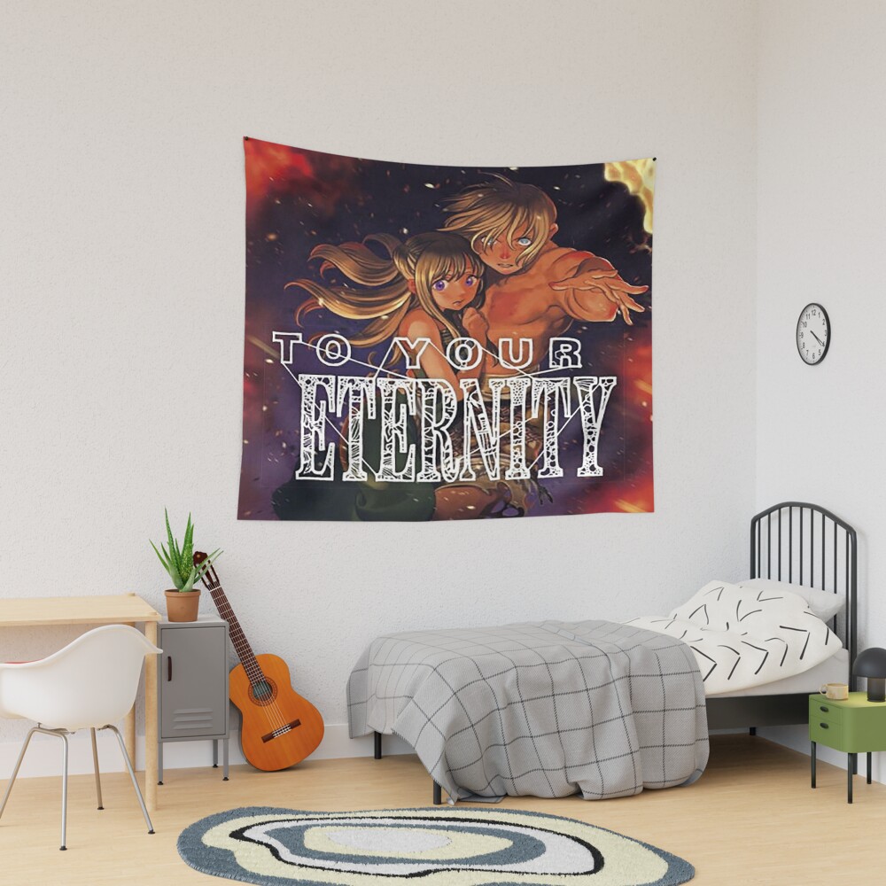 Hot Anime To Your Eternity Vinatge Design Tapestry