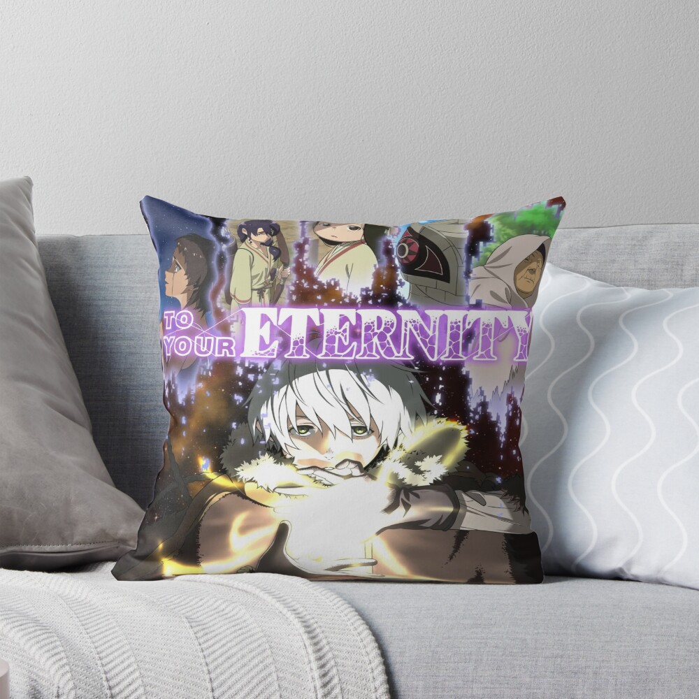 Characters From Anime To Your Eternity Throw Pillow