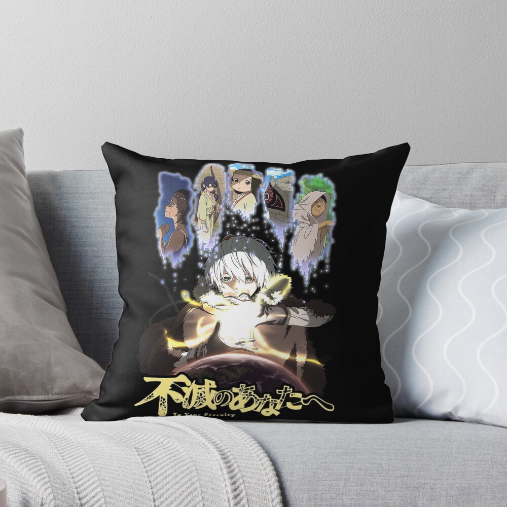 To Your Eternity Fushi With Friends Throw Pillow