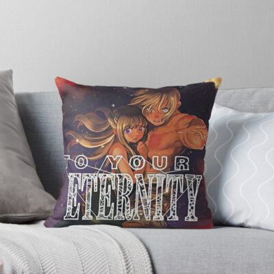 Hot Anime To Your Eternity Vinatge Design Throw Pillow