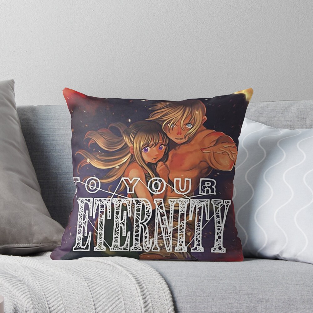 Hot Anime To Your Eternity Vinatge Design Throw Pillow